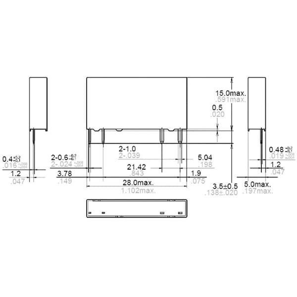 Panasonic APF10205 Kretskort-relä 5 V/DC 6 A 1 NO 1 st