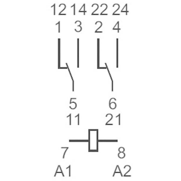 Finder 56.32.9.024.0040 Insticks-relä 24 V/DC 12 A 2 switch 1 st