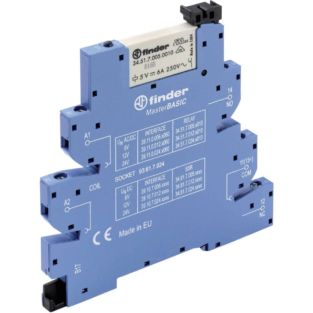 Koppar-relä 1 st 12 V/DC, 12 V/AC 6 A 1 switch Finder 39.11.0.012.0060