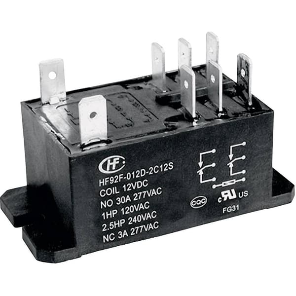 Hongfa HF92F-012D-2A21S Insticks-relä 12 V/DC 30 A 2 NO 1 st