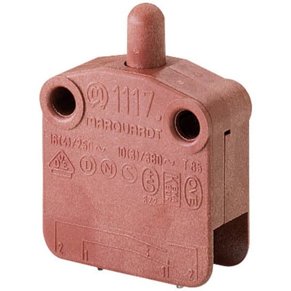 Marquardt 01117.0106-01 Tryckströmställare 400 V/AC 16 A 1x Av/(På) momentan (L x B x H) 30 x 13 x 39.2 mm IP40 1 st