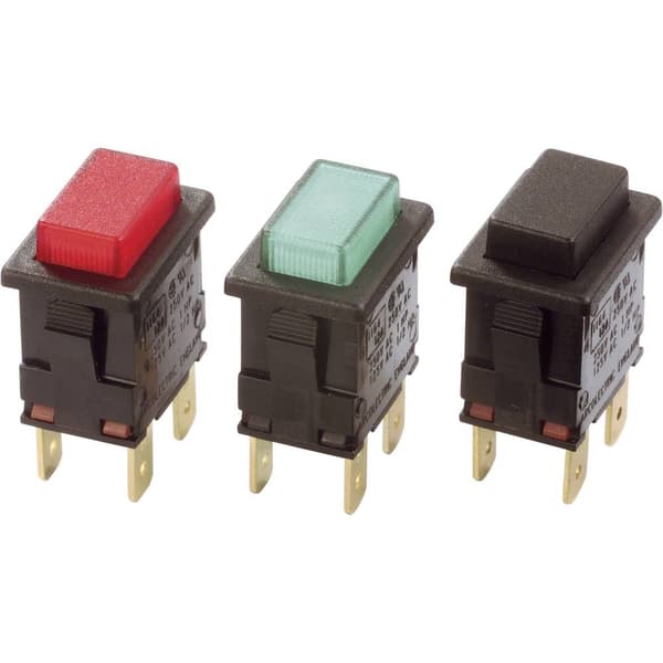 Arcolectric (Bulgin Ltd.) H8350ABAAA H8350ABAAA Tryckströmbrytare 250 V/AC 16 A 2x Av/På låsande 1 st