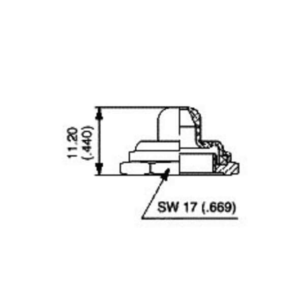 APEM N35111012 U1602 Tätningslock Svart, Svart 1 st