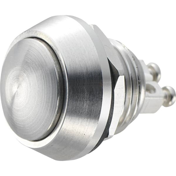 TRU COMPONENTS 701256 GQ12B-S Vandalskyddad Tryckströmställare 48 V/DC 2 A 1x Av/(På) momentan IP65 1 st