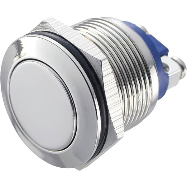 TRU COMPONENTS GQ 19F-N Vandalskyddad Tryckströmställare 48 V/DC 2 A 1x Av/(På) momentan IP65 1 st