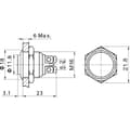 Miniatyrbild 3 av 3: TRU COMPONENTS 701281 GQ 16H-N Vandalskyddad Tryckströmställare 48 V/DC 2 A 1x Av/(På) momentan IP65 1 st