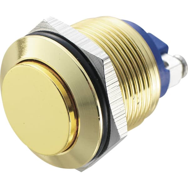 TRU COMPONENTS GQ 19H-G Vandalskyddad Tryckströmställare 48 V/DC 2 A 1x Av/(På) momentan IP65 1 st