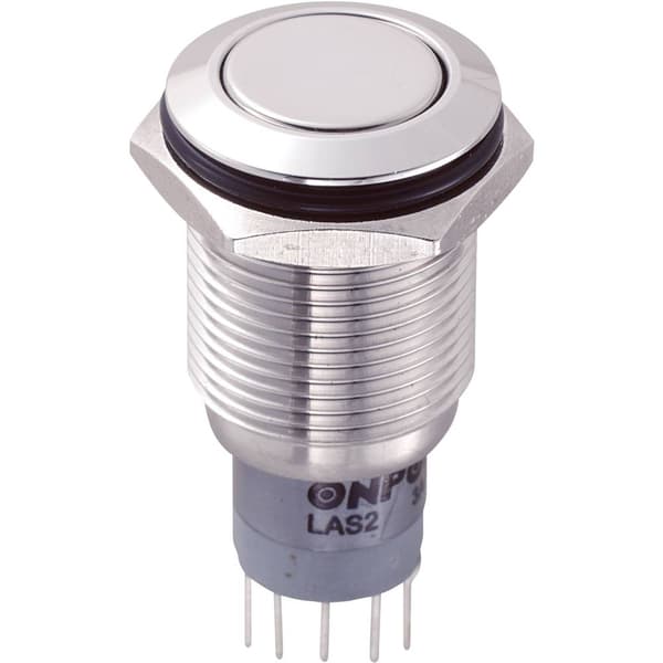 TRU COMPONENTS 701943 LAS2GQF-22/S/P Vandalskyddad Tryckströmställare 250 V/AC 3 A 2x På/(På) momentan 1 st