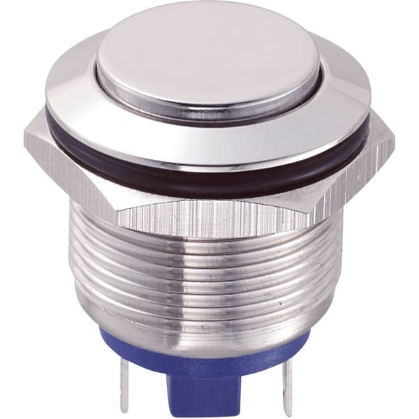 TRU COMPONENTS 701953 GQ19H-10/J/S Vandalskyddad Tryckströmställare 48 V/DC 2 A 1x Av/(På) momentan 1 st