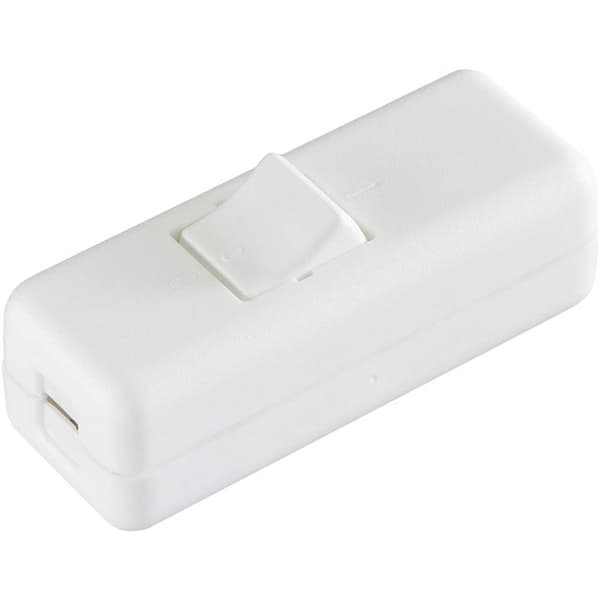 Sladd-strömställare 250 V/AC 10 A interBär 8010-008.01 Vit