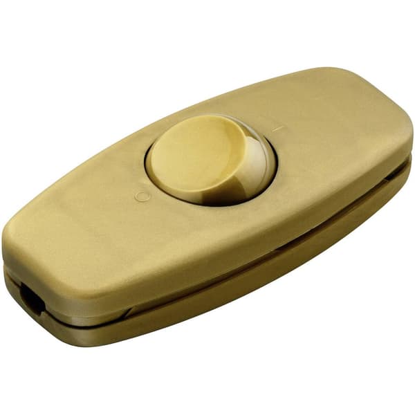 Sladd-strömställare 250 V/AC 2 A interBär 5052-010.01 Guld