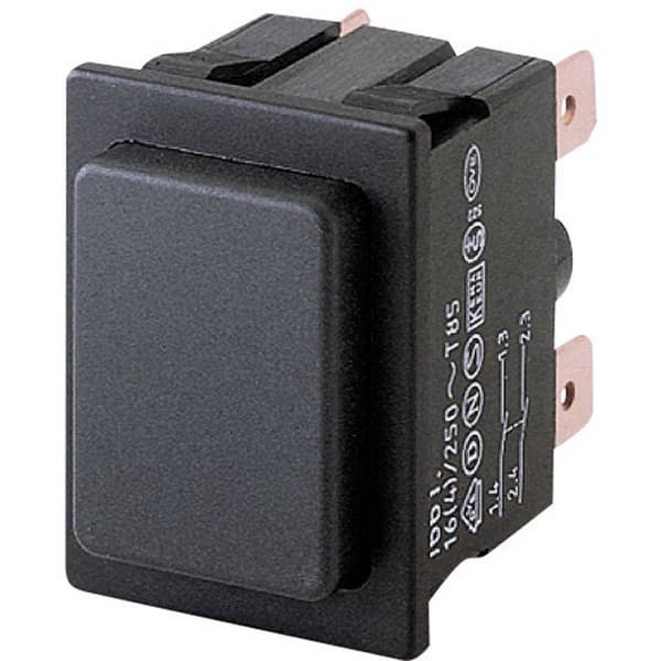 Marquardt 1661.0201 1661.0201 Tryckströmbrytare 250 V/AC 16 A 2x Av/På låsande (L x B) 25 mm x 33 mm IP40 1 st