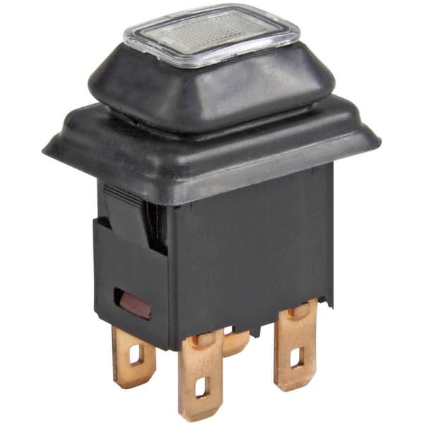 Marquardt 1683.8101 1683.8101 Tryckströmbrytare 250 V/AC 16 A 1x På/Av låsande (L x B) 21 mm x 15 mm IP65 1 st