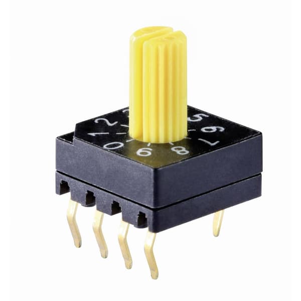 Knitter-Switch DRS 4010 DRS 4010 Kodningsomkopplare BCD 0-9 Switchpositioner 10 1 st
