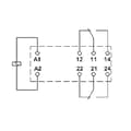 Miniatyrbild 3 av 3: Phoenix Contact REL-MR- 24AC/21-21 Kretskort-relä 24 V/AC 8 A 2 switch 1 st