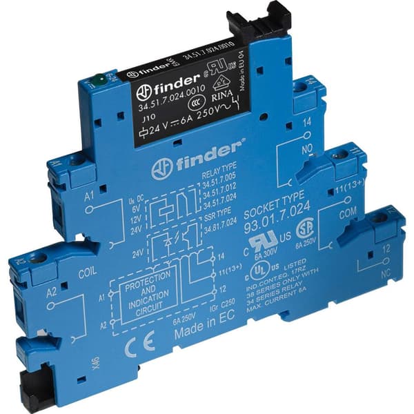 Finder 38.51.3.240.0060 Nominell spänning: 240 V/AC 1 switch 1 st