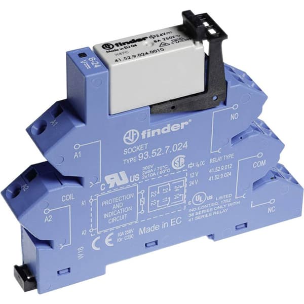 Finder 38.62.7.024.0050 Koppar-relä 24 V/DC 8 A 2 switch 1 st