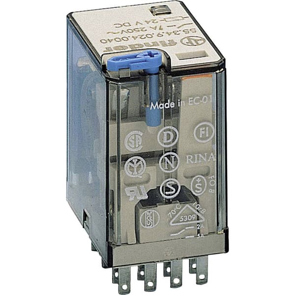 Finder 55.34.9.024.0094 Insticks-relä 24 V/DC 7 A 4 switch 1 st