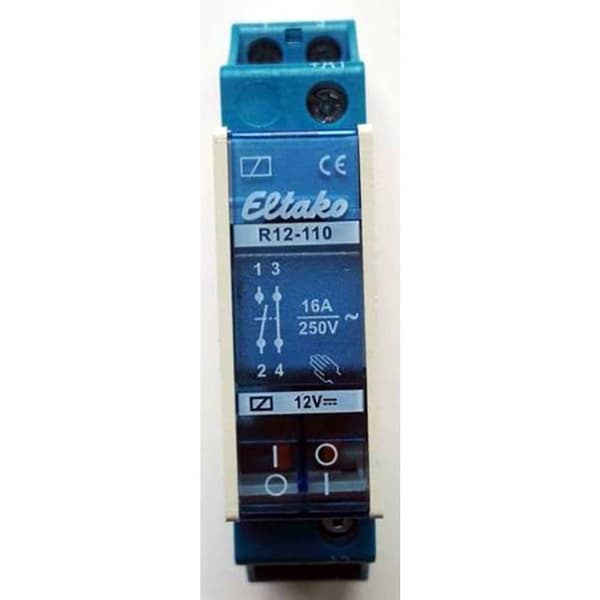 Eltako R12-110-12V DC Kopplingsrelä Nominell spänning: 12 V Växelström (max): 8 A 1 NO, 1 NC 1 st