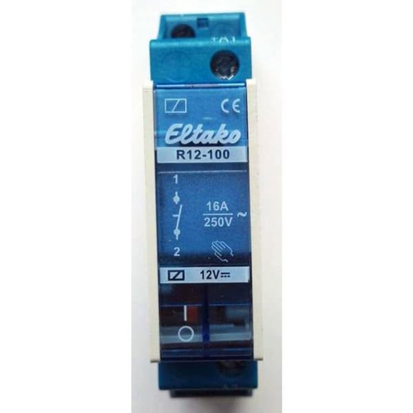 Eltako R12-100-12V DC Kopplingsrelä Nominell spänning: 12 V Växelström (max): 8 A 1 NO 1 st