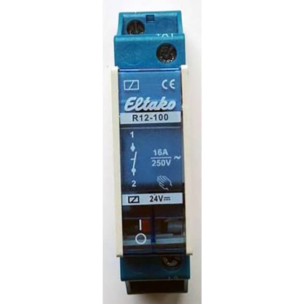 Eltako 22100020 Kopplingsrelä Nominell spänning: 24 V Växelström (max): 8 A 1 NO 1 st