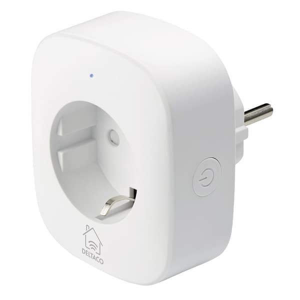 DELTACO SMART HOME WiFi-kontakt 1xCEE 7/3, 10A