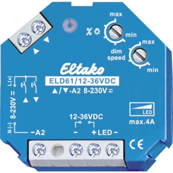 Eltako 61100865 Universaldimmer Lämplig för ljuskälla: LED-lampa Blå