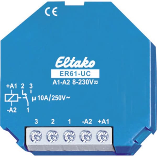Eltako ER61-UC Kopplingsrelä Nominell spänning: 230 V Växelström (max): 10 A 1 switch 1 st