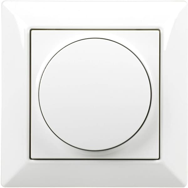 Ehmann 5591x0100 Vriddimmer Lämplig för ljuskälla: LED-lampa, Halogenlampa, Glödlampa Vit (RAL 9016)