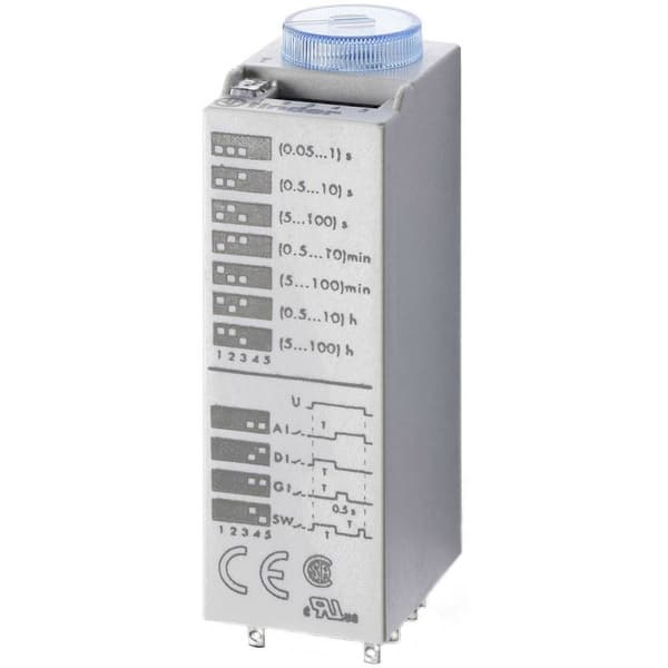 Finder 85.02.8.240.0000 85.02.8.240.0000 Tidsrelä Multifunktionell 230 V/AC 1 st Tidsdomän: 0.05 s - 100 h 2 switch