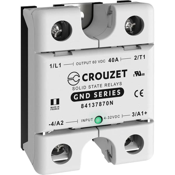 Crouzet Halvledar-relä 84137870N 40 A Växelspänning (max.): 60 V/AC Likströmsbrytare 1 st