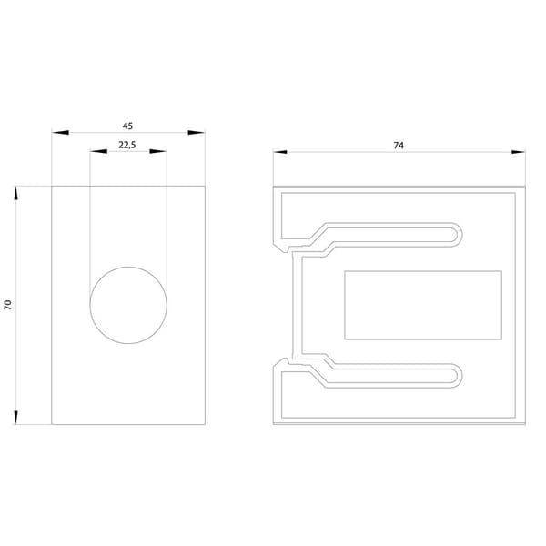 Siemens 3SU19000KH800AA0 3SU1900-0KH80-0AA0 Adapter 1 st