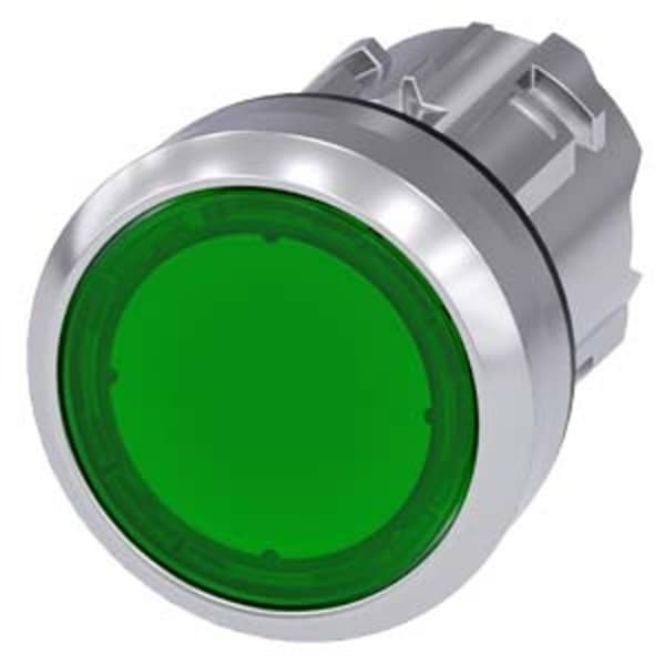 Siemens 3SU10510AA400AA0 3SU1051-0AA40-0AA0 Tryckbrytare för lampa (Ø x H) 29.5 mm x 29.5 mm IP66, IP67, IP69/IP69K 1 s