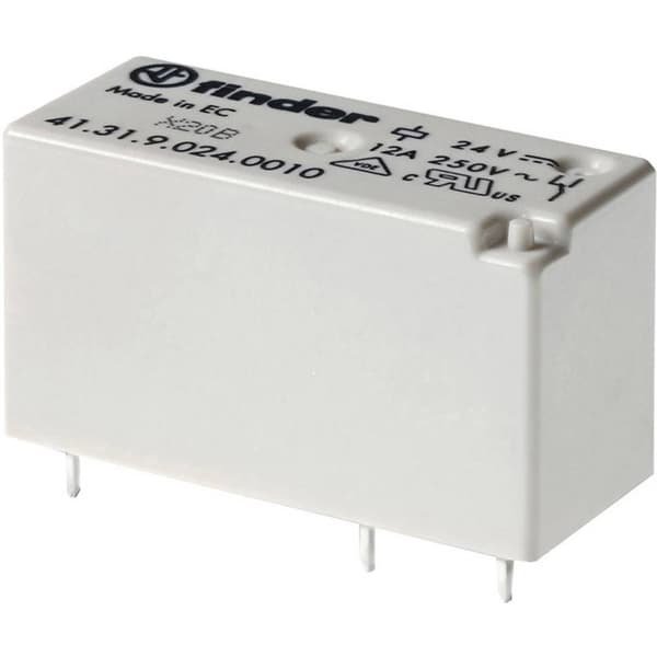 Finder 41.31.9.024.0010 Kretskort-relä 24 V/DC 12 A 1 switch 1 st