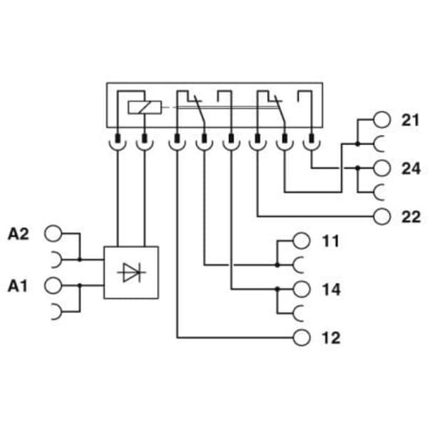 Phoenix Contact PLC-RPT- 24UC/2X21/FG Relämodul 24 V/DC 2 switch 1 st