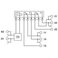 Miniatyrbild 3 av 4: Phoenix Contact PLC-RPT- 24UC/2X21/FG Relämodul 24 V/DC 2 switch 1 st