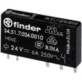 Miniatyrbild 1 av 2: Finder 34.51.7.024.0310 Kretskort-relä 24 V/DC 6 A 1 NO 1 st
