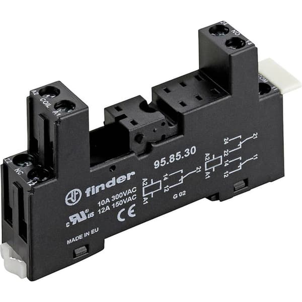 Finder 95.85.30 Reläsockel Finder 40.51, Finder 40.52, Finder 40.62 (L x B x H) 81.9 x 15.5 x 46.8 mm 1 st