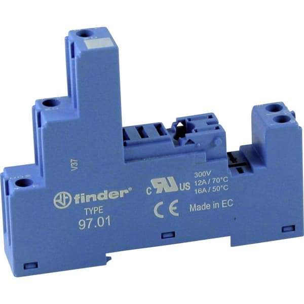 Finder 97.01 Reläsockel Finder 46.61 (L x B x H) 82.9 x 15.8 x 35.3 mm 1 st