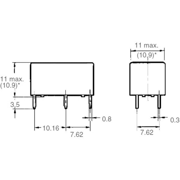 Omron G6B-2214P-US 5 VDC Kretskort-relä 5 V/DC 5 A 2 NO 1 st