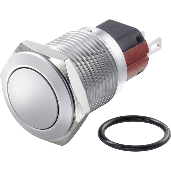 TRU COMPONENTS TC-7494708 TC-GQ16-KF-11Z/J/C Vandalskyddad Tryckströmbrytare 48 V/DC 2 A 1x Av/På låsande IP65 1 st