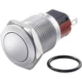 Miniatyrbild 1 av 3: TRU COMPONENTS TC-7494704 TC-GQ16-KF-11/J/C Vandalskyddad Tryckströmbrytare 48 V/DC 2 A 1x Av/(På) momentan IP65 1 st