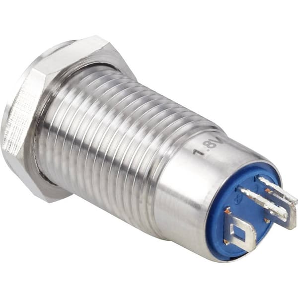 TRU COMPONENTS TC-7494672 TC-GQ12-CH-10ZE/J/R/12V/S Tryckströmställare 36 V/DC 1 A 1x Av/På låsande Röd IP40 1 st