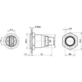 Miniatyrbild 3 av 3: TRU COMPONENTS TC-7494664 TC-GQ12-AF-10E/J/W/12V/S Vandalskyddad Tryckströmbrytare 48 V/DC 2 A 1x Av/(På) momentan Vit