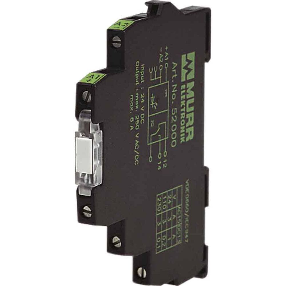 Murr Elektronik 52000 Murrelektronik industrirelä 1 st Nominell spänning: 24 V/DC Växelström (max): 6 A 1 switch