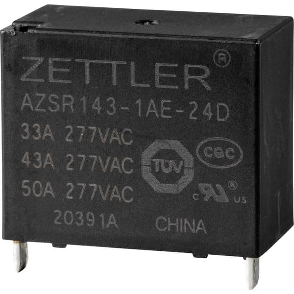 Zettler Electronics AZSR143-1AE-24D Power-relä 24 V/DC 50 A 1 NO 1 st