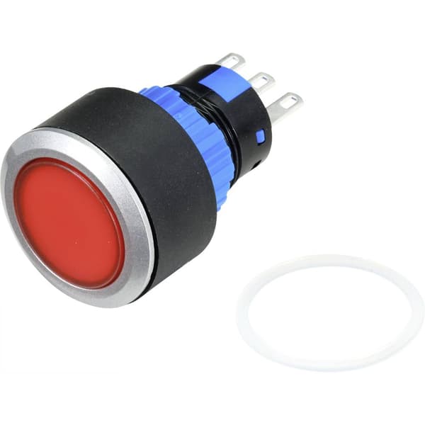 TRU COMPONENTS TC-9219072 Tryckströmställare 250 V/AC 3 A 1x Av/(På) låsande (Ø) 25 mm IP65 1 st
