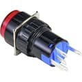 Miniatyrbild 2 av 2: TRU COMPONENTS TC-9219052 Tryckknapp för lampa 250 V/AC 3 A 1x Av/På låsande Röd (Ø) 18 mm IP65 1 st
