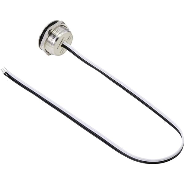 TRU COMPONENTS TC-9219112 Tryckströmställare 24 V/DC 50 mA 1x Av/(På) momentan Grön IP40 1 st