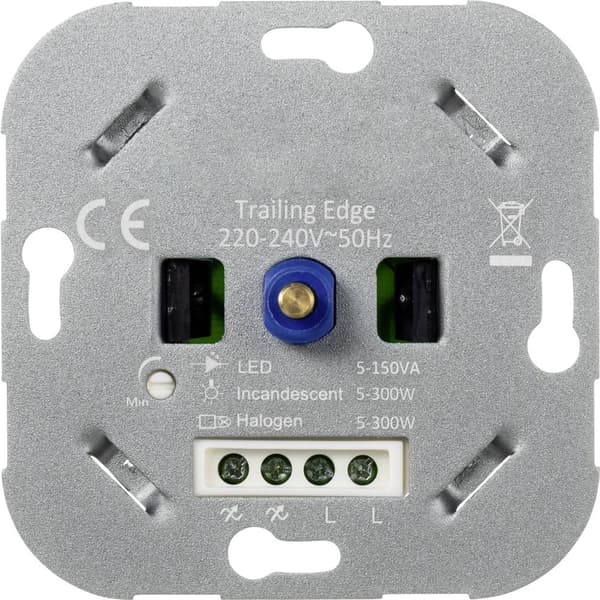 Sygonix SY-4697894 Vriddimmer Lämplig för ljuskälla: Halogenlampa, LED-lampa, Glödlampa